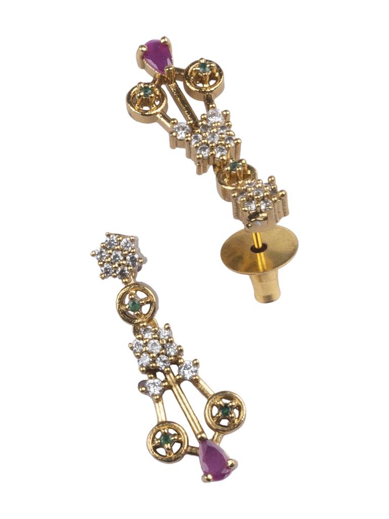 Magnificient Ad Waterfall Necklace Set : PA06