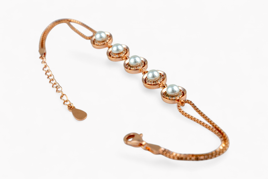 Pearl Station Slider Bracelet. : P-BR31