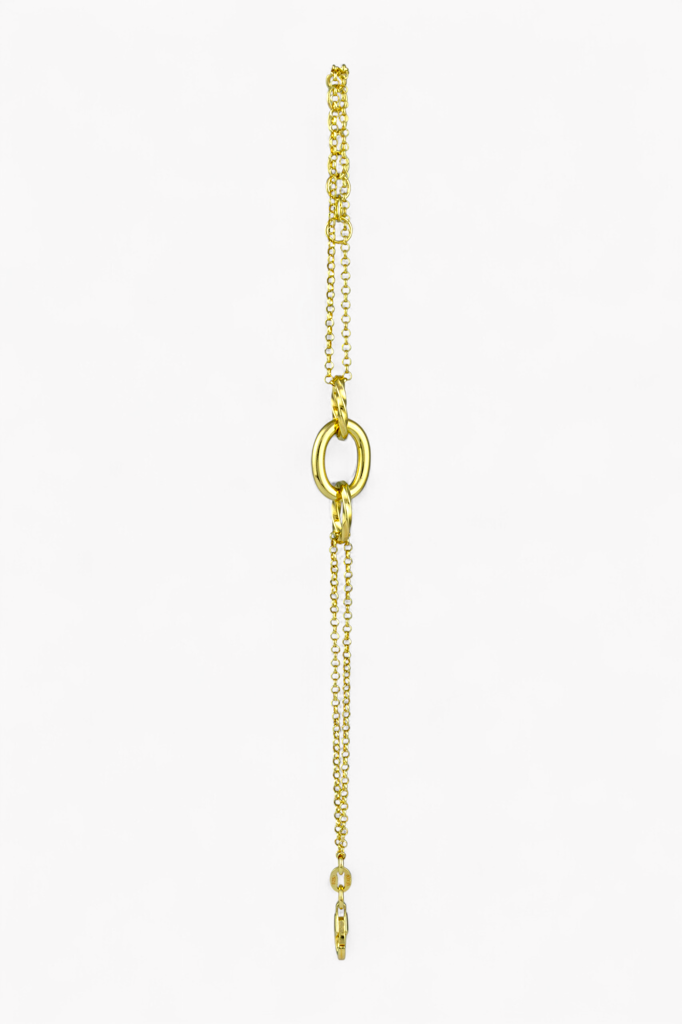 Horsebit 925 Silver Double-Strand Bracelet : PBR-10