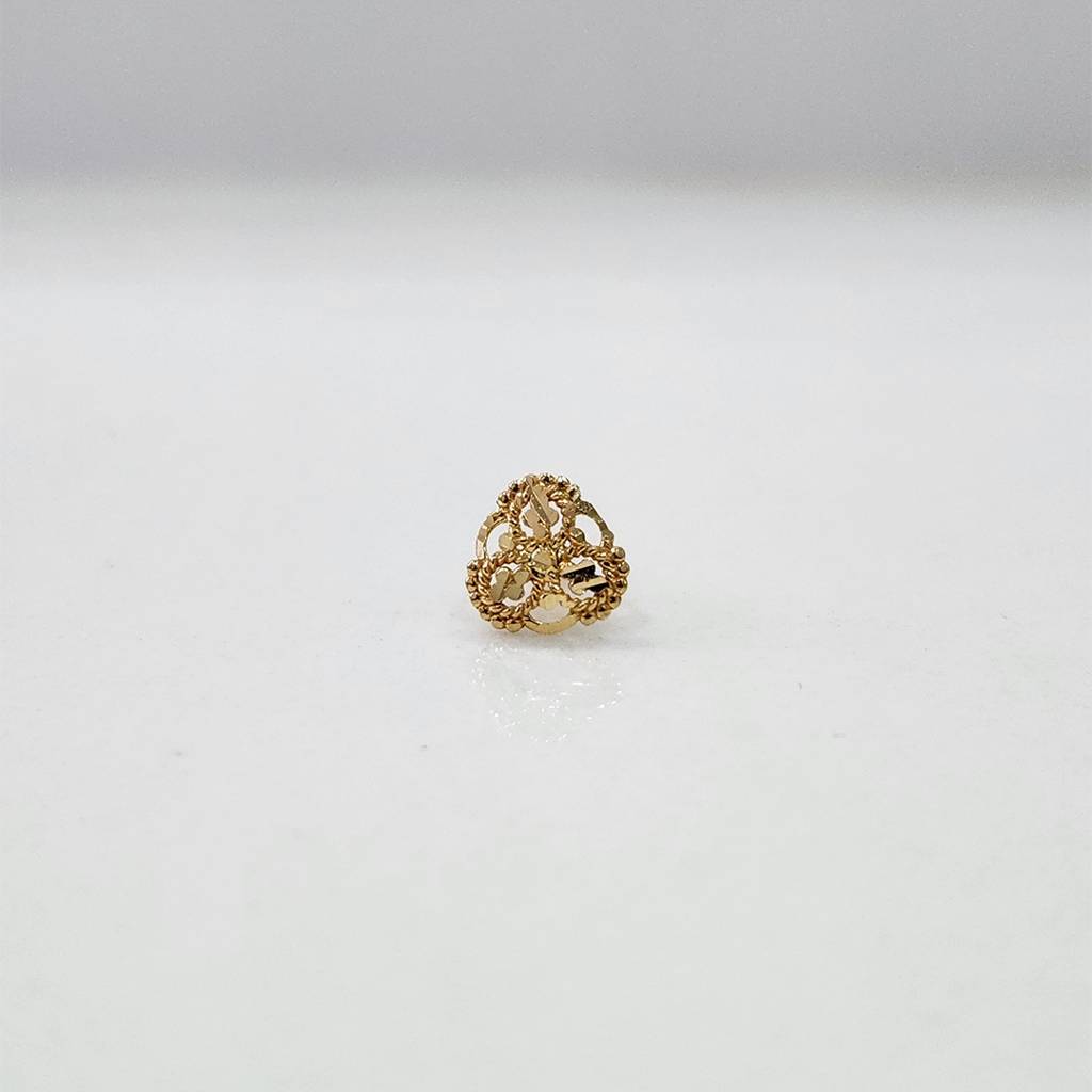 Yuvora 18K Yellow Gold Triple Knot Nose Pin For Women | Screw Back Closure | Bis Hallmarked | Pure Gold  : PCNP1039-DC-18YG-IS