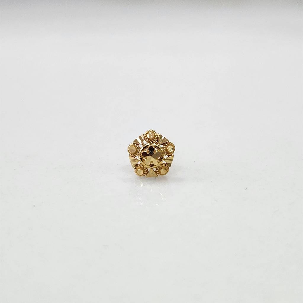 Yuvora 18K Yellow Gold Aurea Starlet Nose Pin For Women | Screw Back Closure | Bis Hallmarked | Pure Gol : PCNP1087-DC-18YG-IS