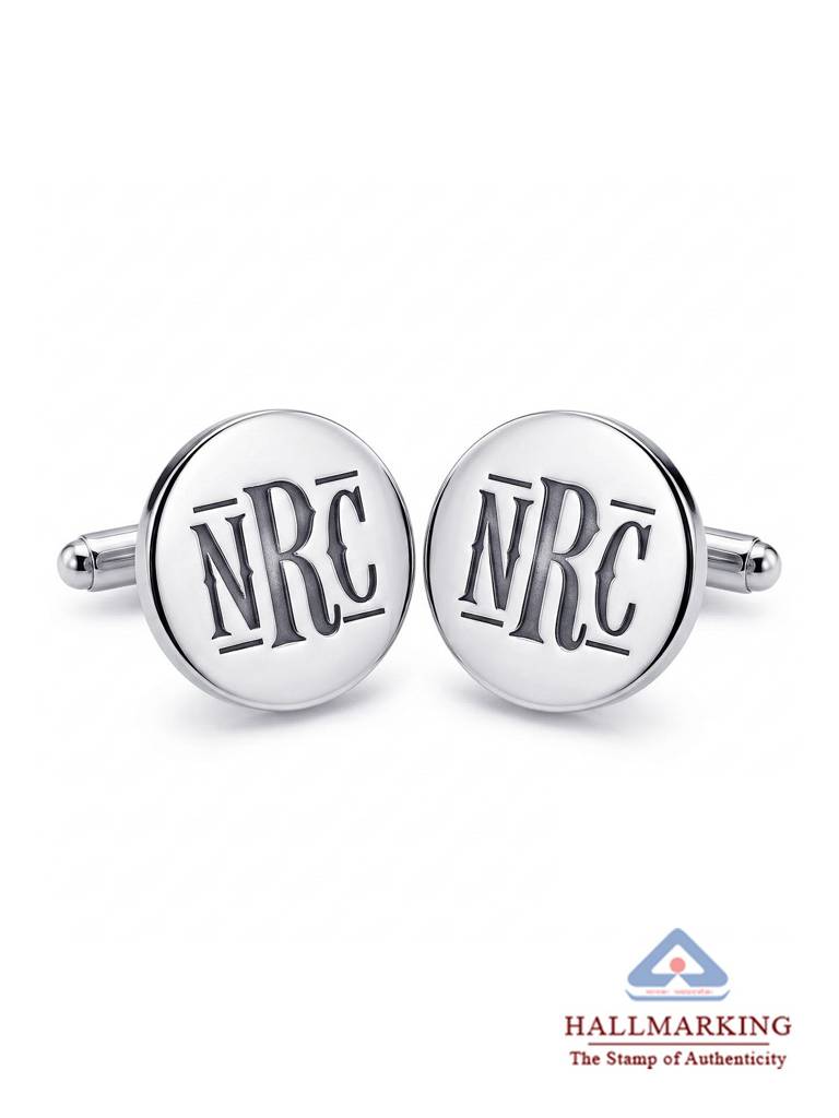 Personalized Double-Sided Monogram Cufflinks : PCUFF25SL