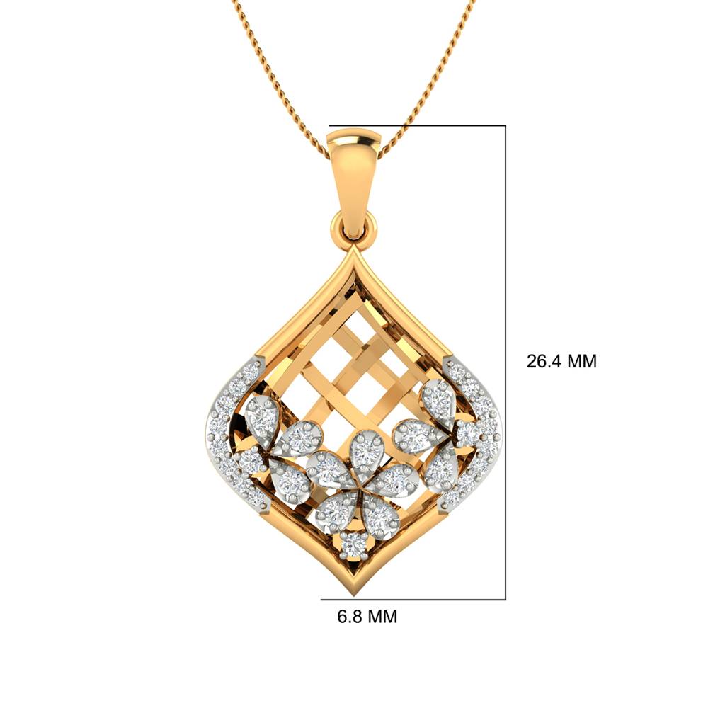 Georgia Bedazzling Lattice Pendant (Without Chain) : PD-M00607