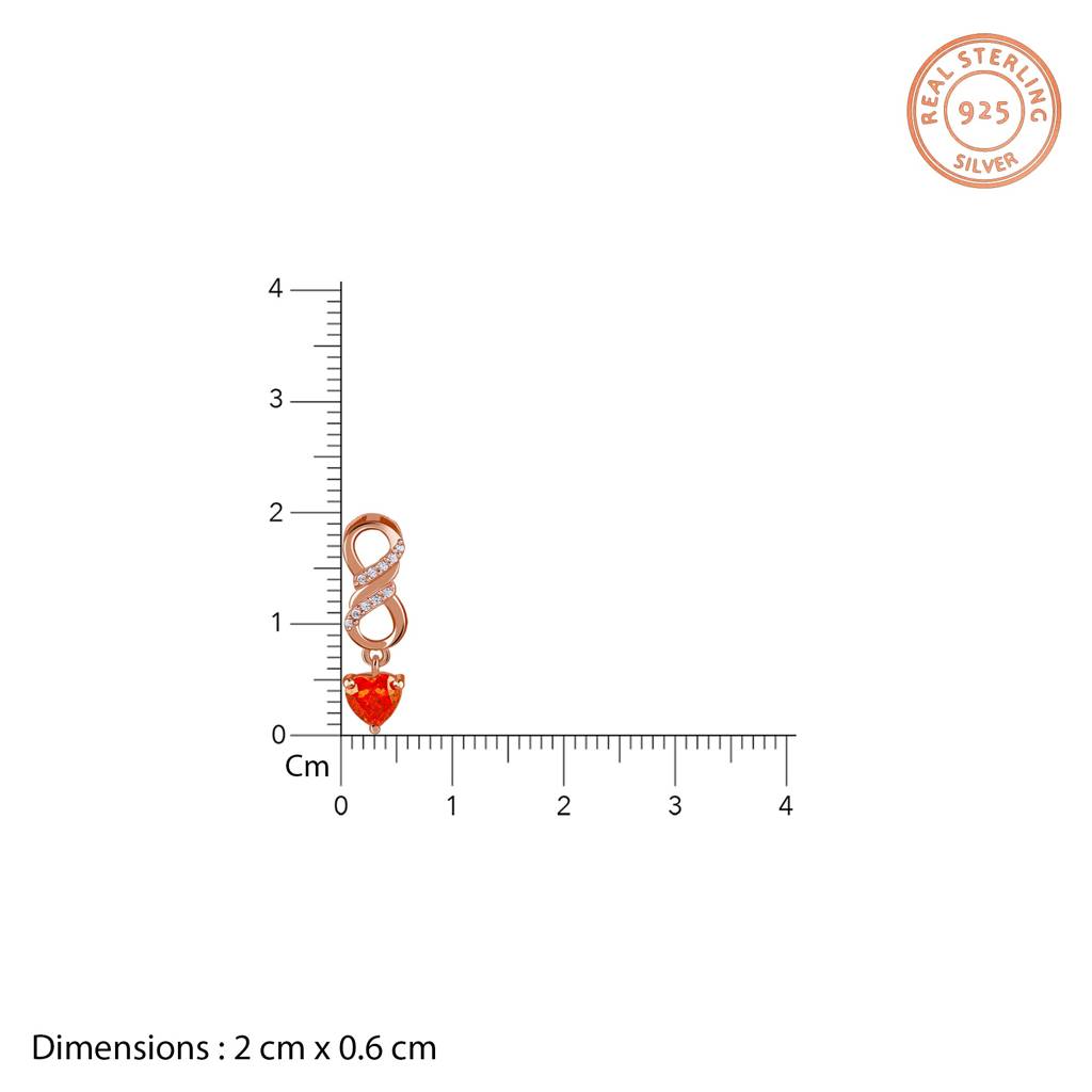 925 Silver Rose Gold Choosing You Set Of Three| Gifts For Women And Girls | With Certificate Of Authen : PD03128ER03315BR01416