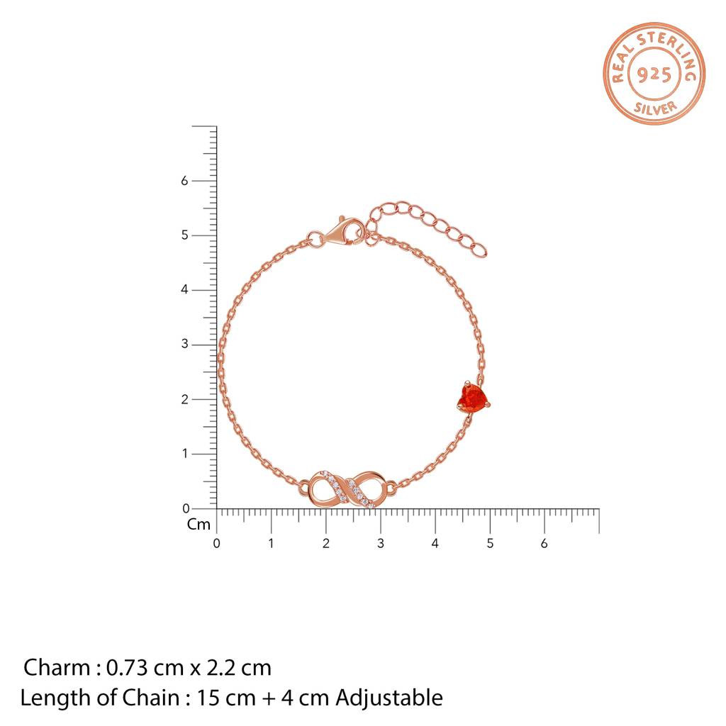 925 Silver Rose Gold Choosing You Set Of Three| Gifts For Women And Girls | With Certificate Of Authen : PD03128ER03315BR01416