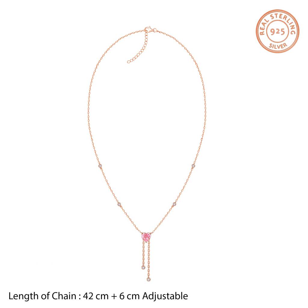 925 Silver Rose Gold Sweet Reverie Set| Gifts For Women And Girls | With Certificate Of Authenticity And 925  : PD03205ER03452