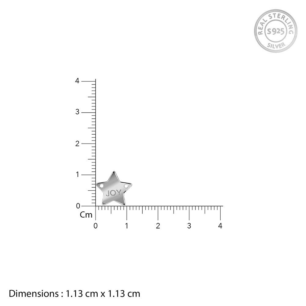 925 Silver Joy Star Necklace|Pendant To Gift Women & Girls | With Certificate Of Authenticity And 925 Stamp | 6 Mont : PD03232