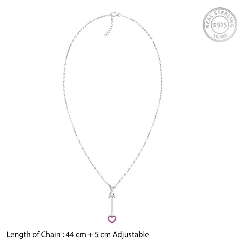 925 Silver Arrow Of Love Necklace|Pendant To Gift Women & Girls | With Certificate Of Authenticity And 925 Stamp | 6 : PD03264