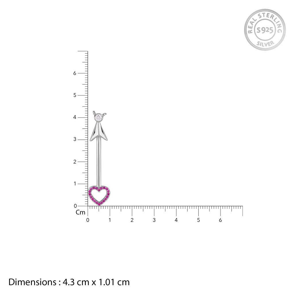 925 Silver Arrow Of Love Necklace|Pendant To Gift Women & Girls | With Certificate Of Authenticity And 925 Stamp | 6 : PD03264