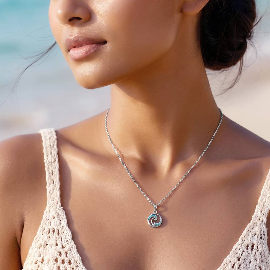 925 Silver Amphitrite Pendant With Link Chain|Necklace To Gift Women & Girls | With Certificate Of Authenticity And  : PD03846