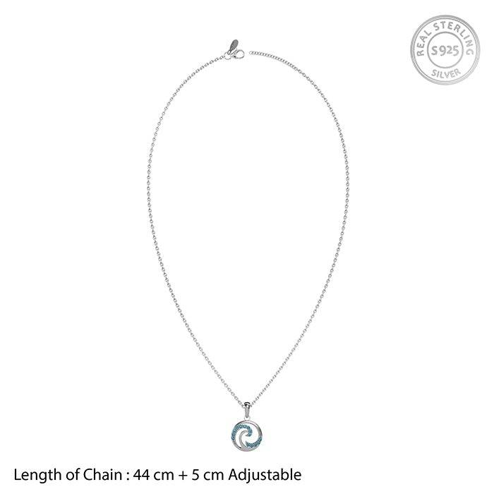 925 Silver Amphitrite Pendant With Link Chain|Necklace To Gift Women & Girls | With Certificate Of Authenticity And  : PD03846