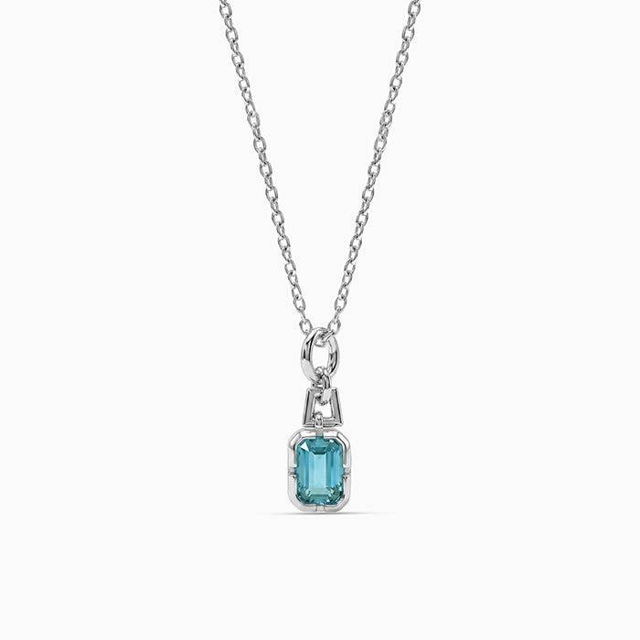 925 Silver Thoosa Pendant With Link Chain|Necklace To Gift Women & Girls | With Certificate Of Authenticity And 925  : PD03850