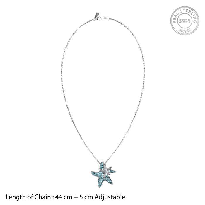 925 Silver Melia Pendant With Link Chain|Necklace To Gift Women & Girls | With Certificate Of Authenticity And 925 S : PD03866