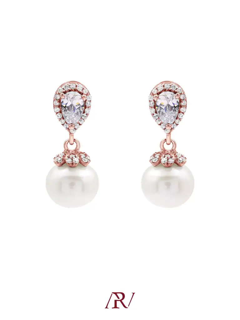 Pearl Dewdrop Earrings : ARV-ER-038