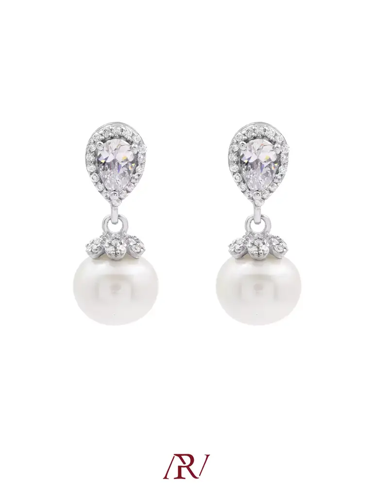 Pearl Dewdrop Earrings : ARV-ER-038