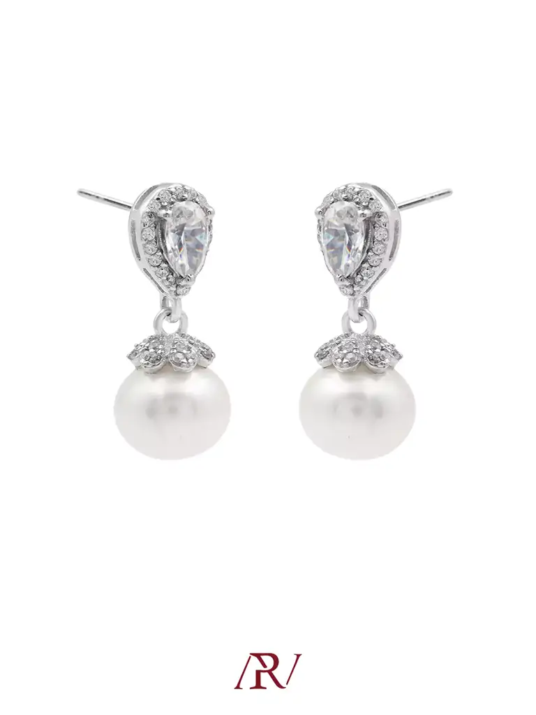 Pearl Dewdrop Earrings : ARV-ER-038