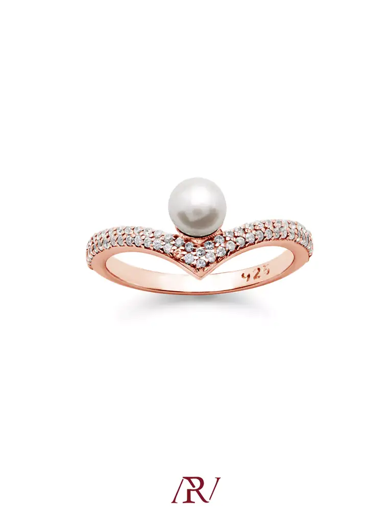 Pearl V Ring : ARV-RI-042