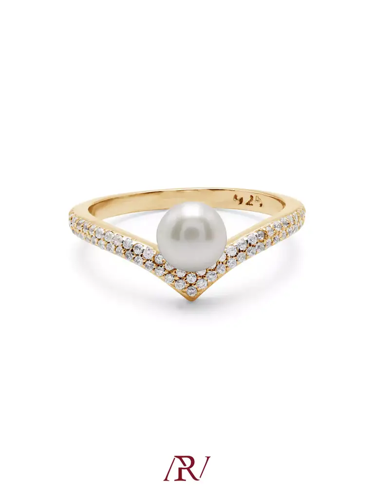 Pearl V Ring : ARV-RI-042