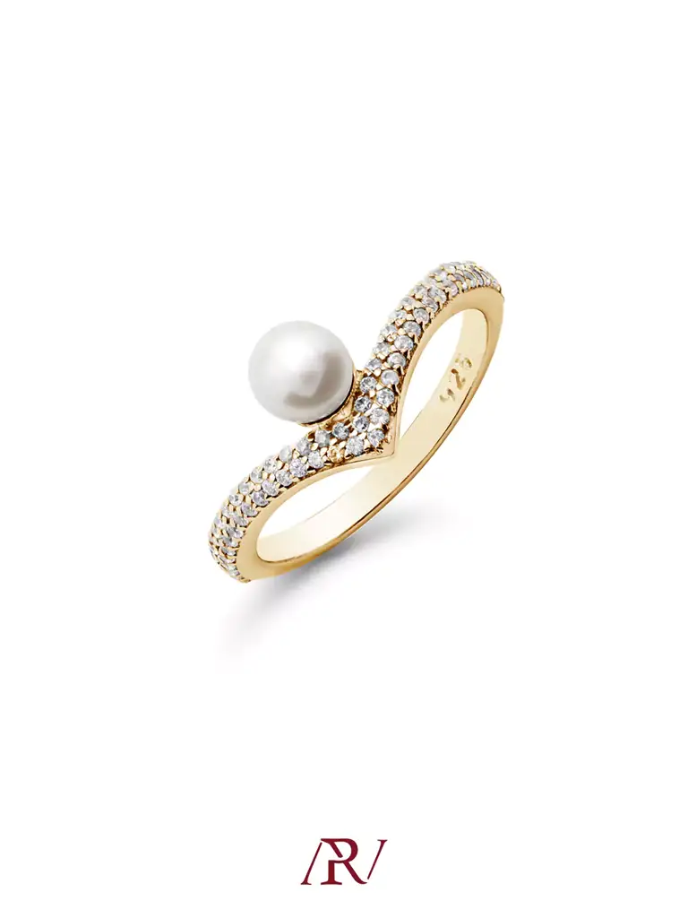 Pearl V Ring : ARV-RI-042