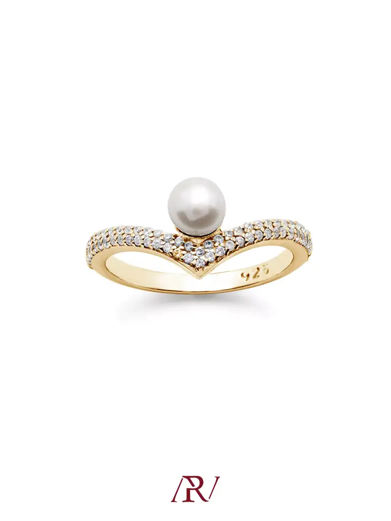 Pearl V Ring : ARV-RI-042