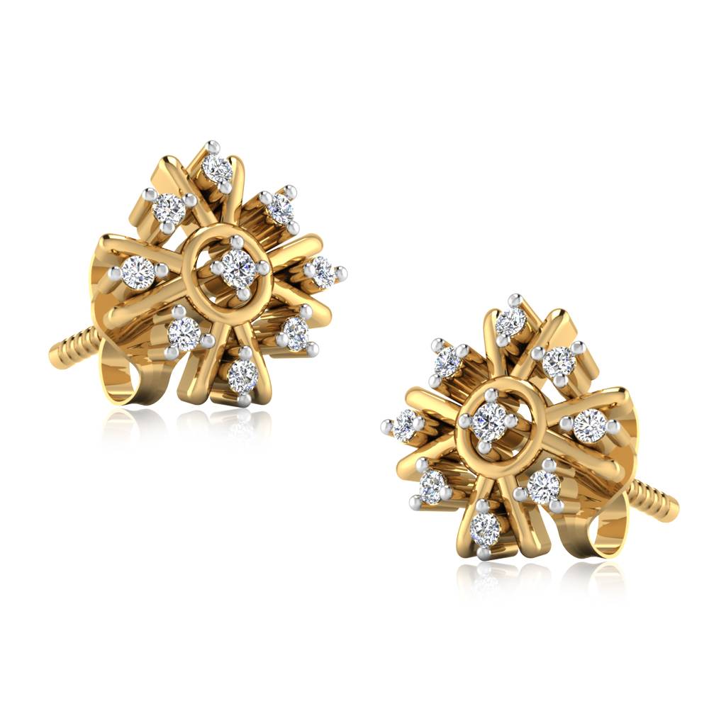 Iski Uski 925 Sterling Silver Arista Stud Earrings