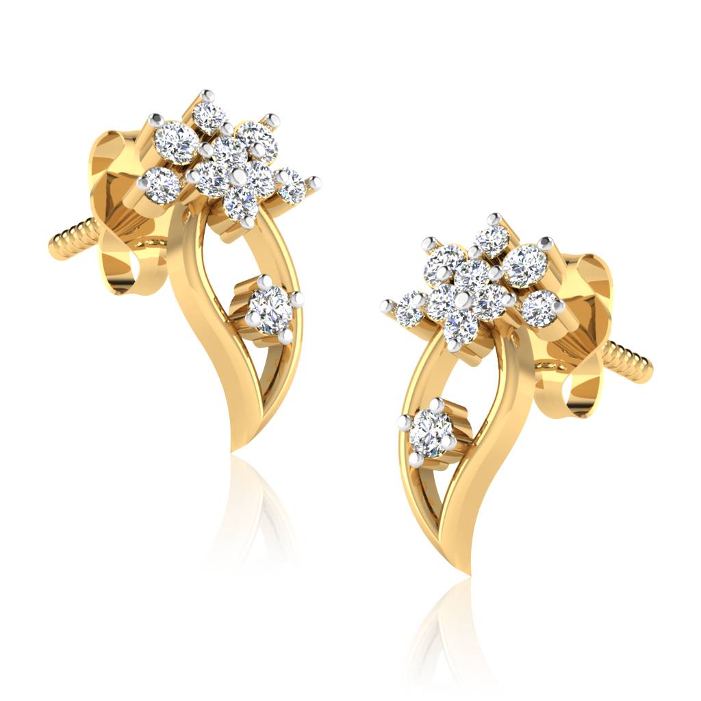 Iski Uski 925 Sterling Silver Aabha Stud Earrings