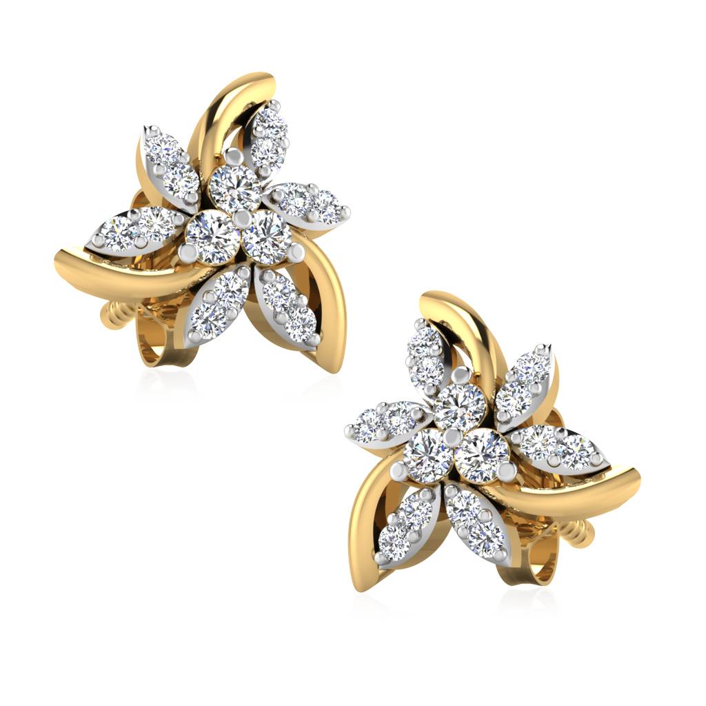 Iski Uski 925 Sterling Silver Dioria Stud Earrings