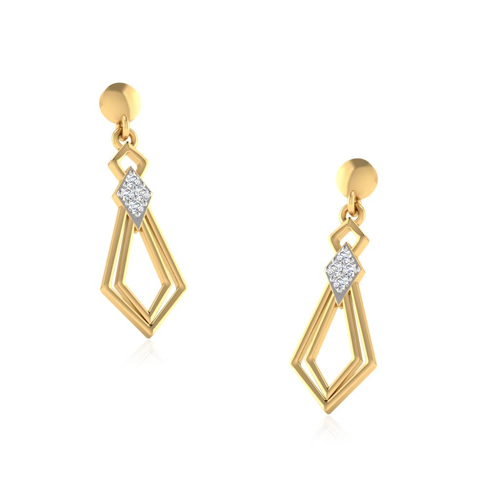 Iski Uski 925 Sterling Silver Pallavi Silver Dangler Earrings
