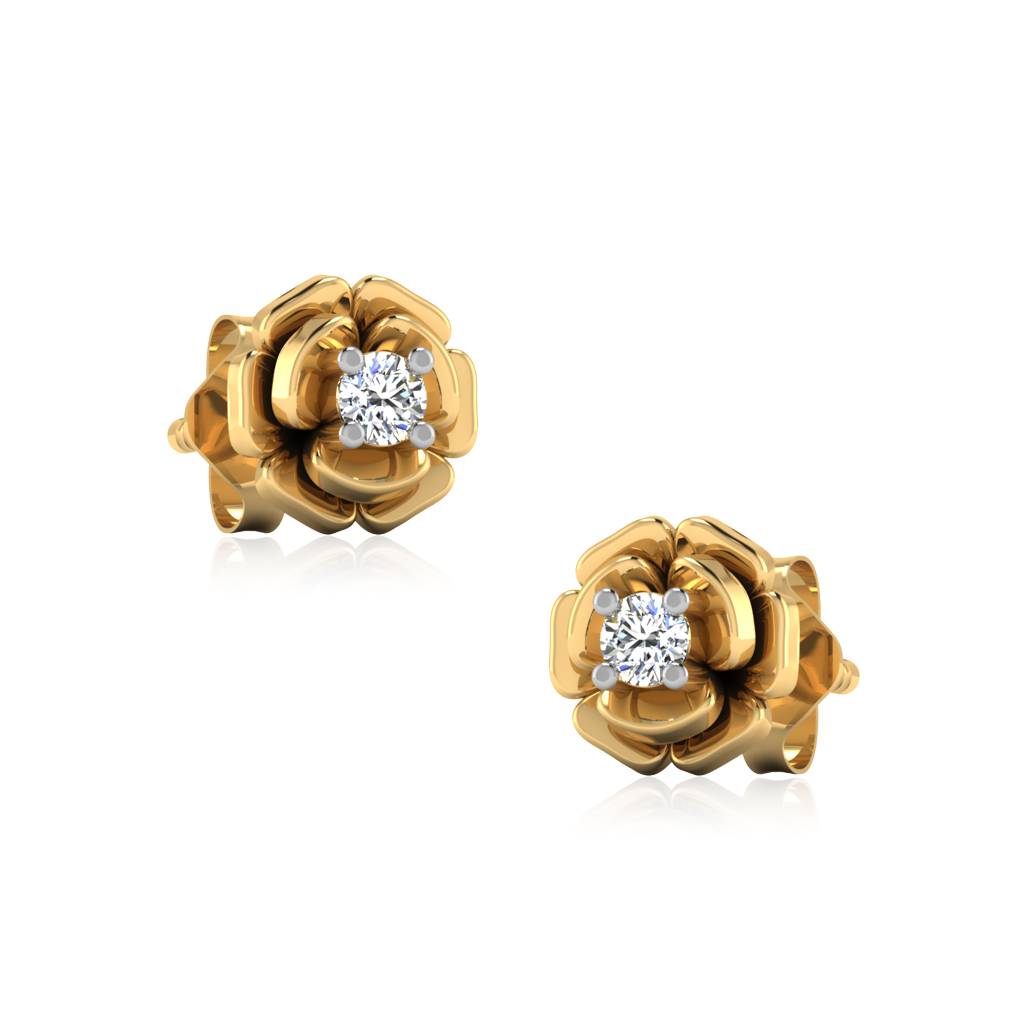 Iski Uski 925 Sterling Silver Primrosa Stud Earrings