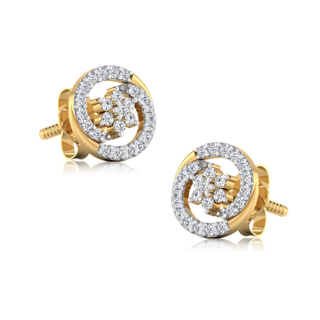 Iski Uski 925 Sterling Silver Bhavini Stud Earrings