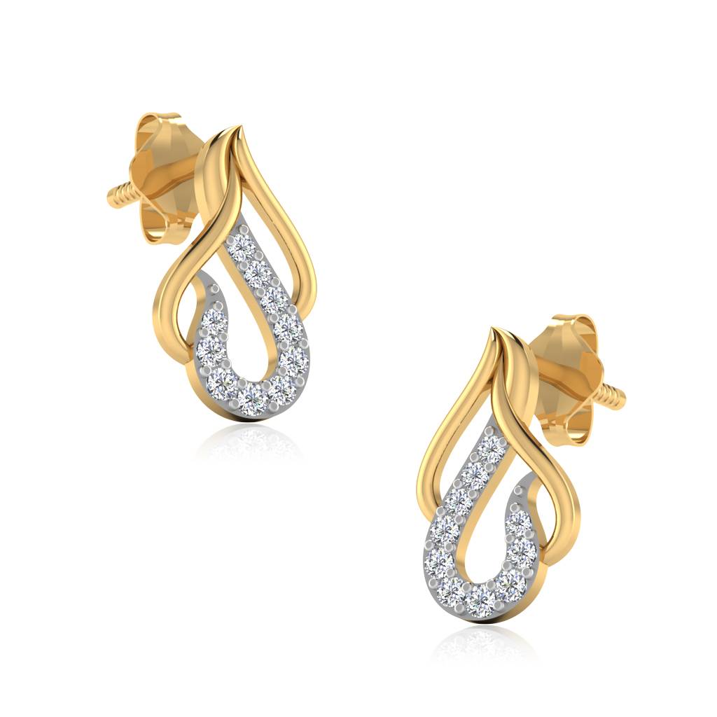 Iski Uski 925 Sterling Silver Chakrika Stud Earrings
