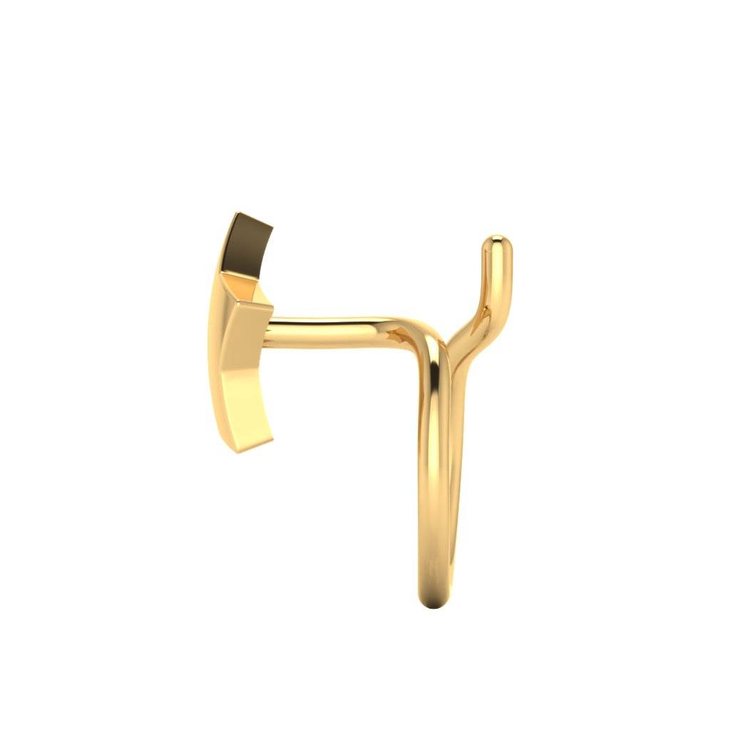 The Lalita Gold Nose Pin : NS-0182YG