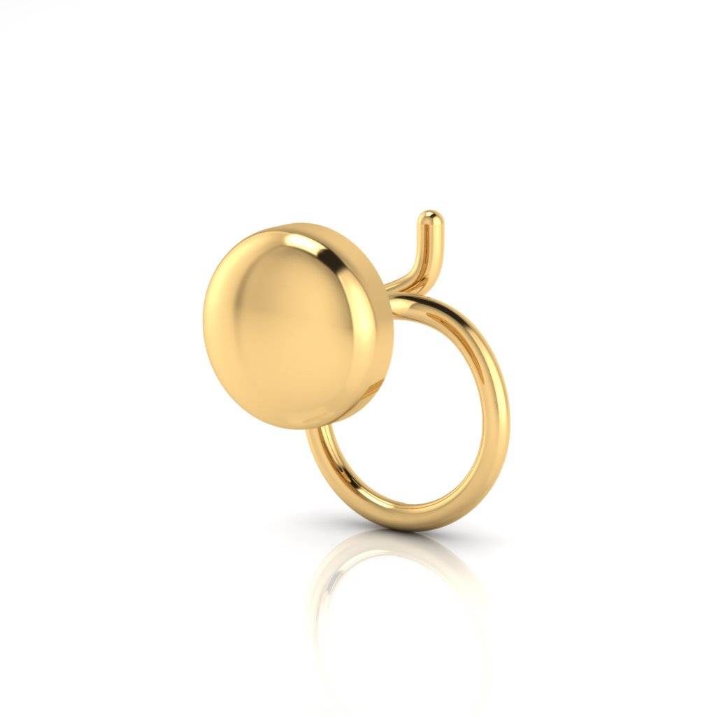 The Andal Gold Nose Pin : NS-0300YG