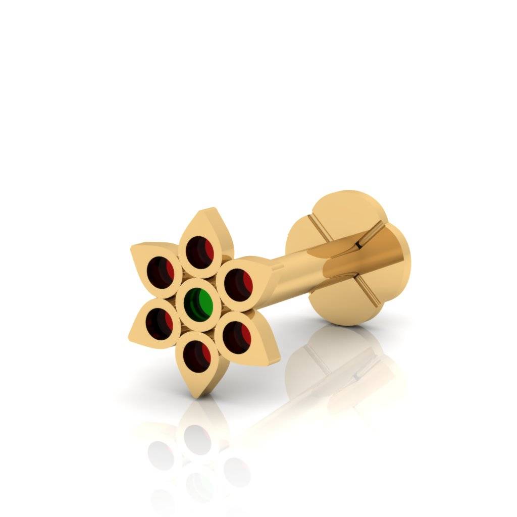 The Aadya Gold Nose Screw : NS-0654YG