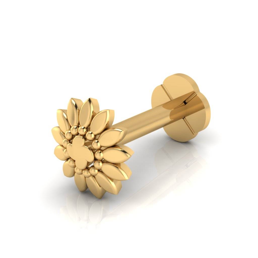 The Nathan Gold Nose Screw : NS-0697YG