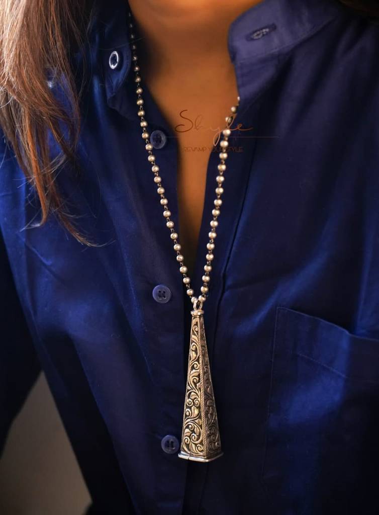 Mizoya Chitai Vintage Hookah Cap Inspired Necklace : SN108