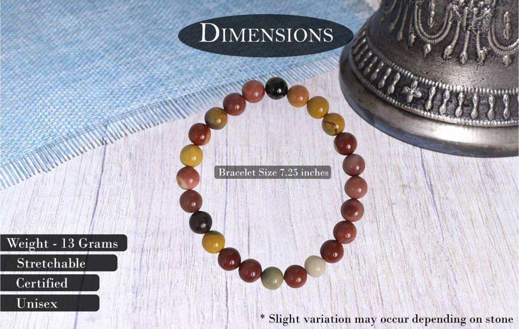 Mookaite Jasper Healing Gemstone Bracelet : MOOKAITE-BRACELET