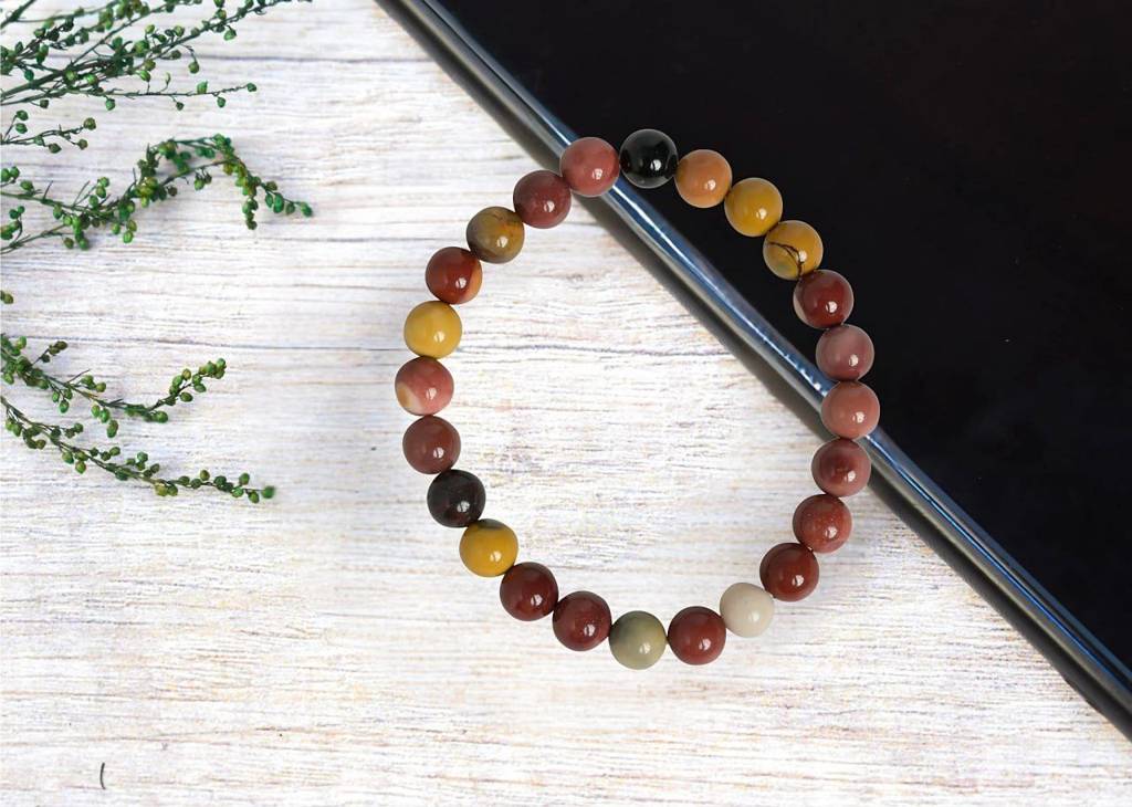 Mookaite Jasper Healing Gemstone Bracelet : MOOKAITE-BRACELET