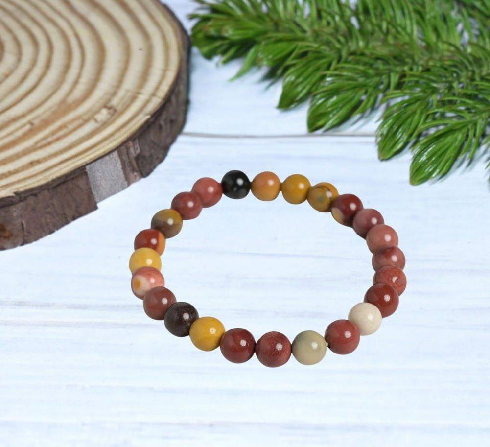 Mookaite Jasper Healing Gemstone Bracelet : MOOKAITE-BRACELET