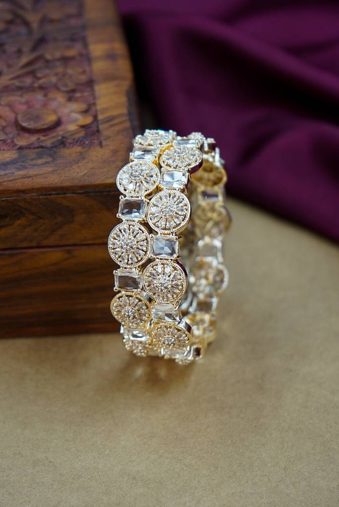 Gold Premium Ad Bangles For Women : HJ-5-GOLD