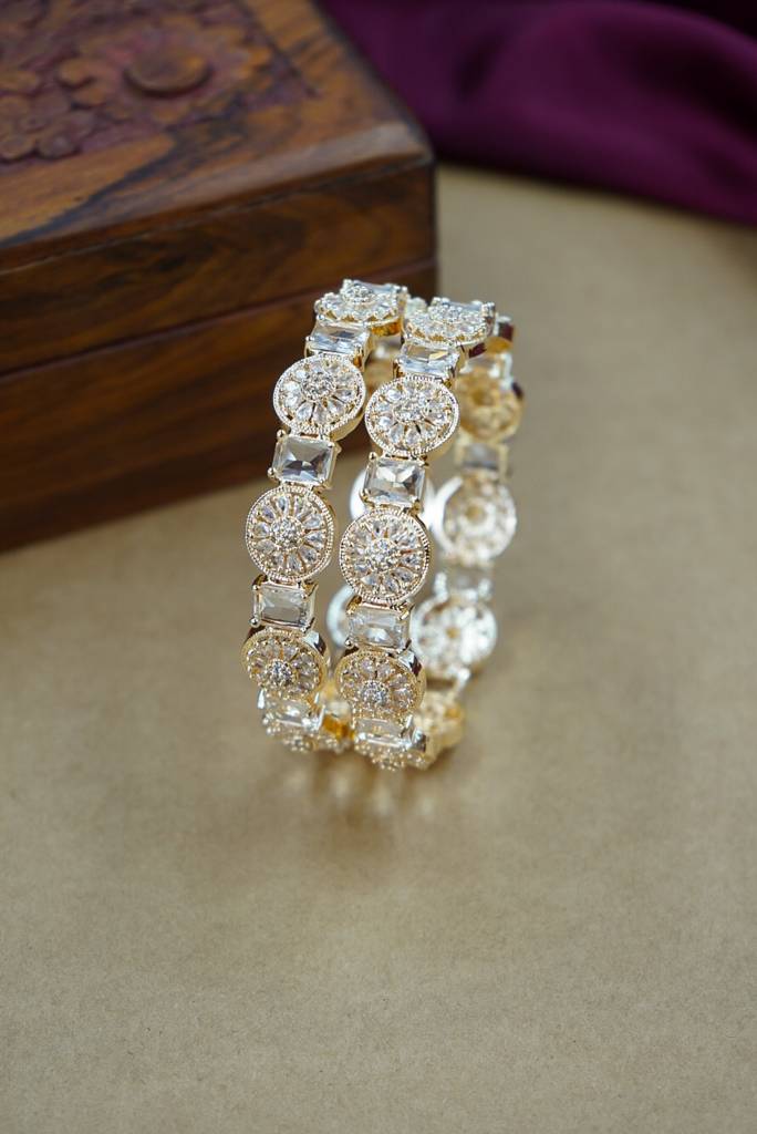 Gold Premium Ad Bangles For Women : HJ-5-GOLD