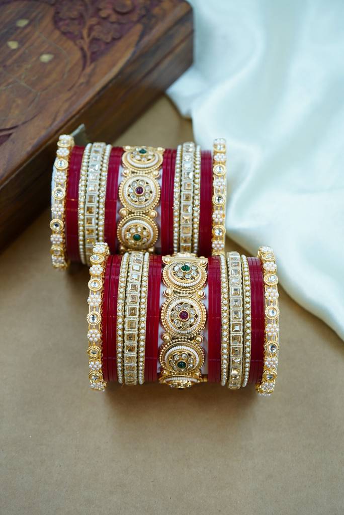 Traditional Heritage Punjabi Chooda With Kada : HJ-2