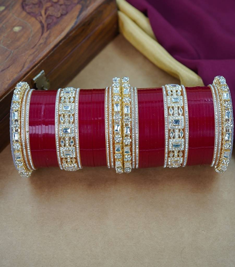 Modern Punjabi Wedding Chuda Set : HJ-12