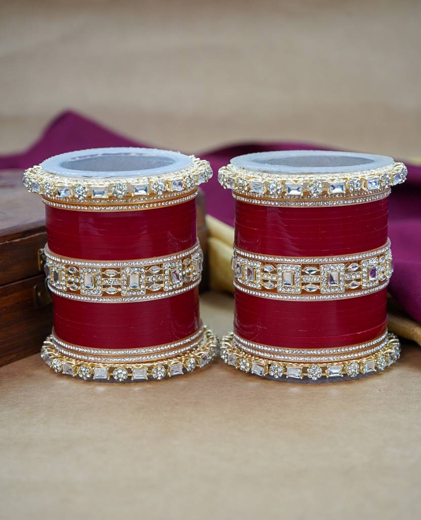 Modern Punjabi Wedding Chuda Set : HJ-12