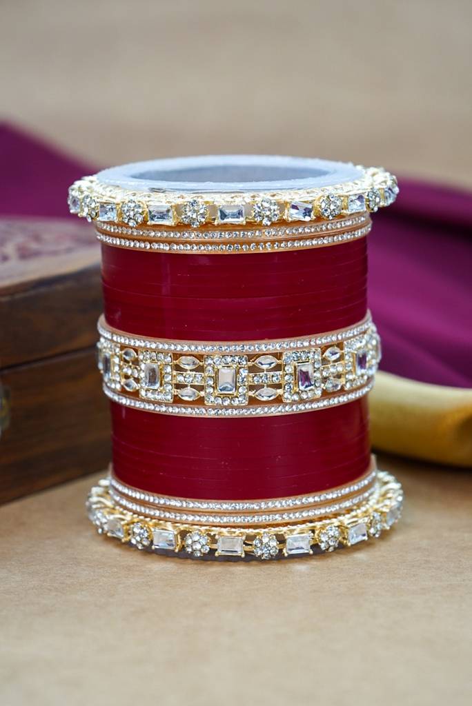 Modern Punjabi Wedding Chuda Set : HJ-12