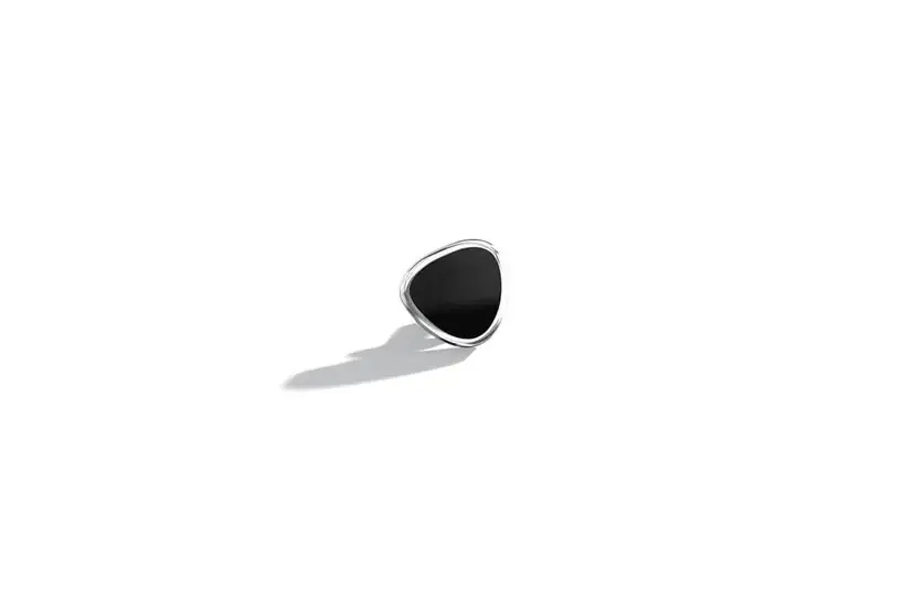 Pierre Stud Earring : PIERRE-STUDS-BLK-ONYX-GEM-S