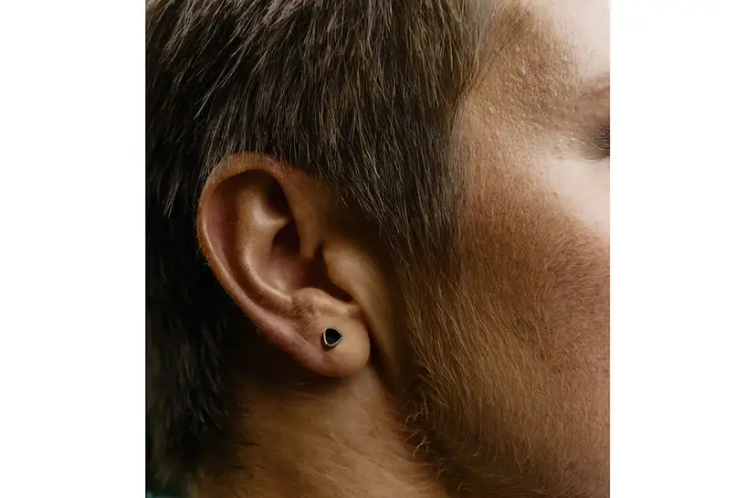 Pierre Stud Earring : PIERRE-STUDS-BLK-ONYX-GEM-S