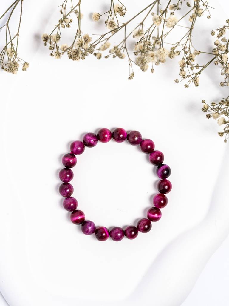 Pink Tiger Eye Bracelet | Pink Tiger Eye Bracelet  Eternz