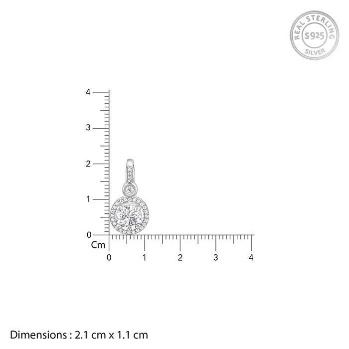 925 Silver Drizzle Drop Pendant (Without Chain)|Gifts For Women & Girls | With Certificate Of Authenticity And 925 Stam : PW02