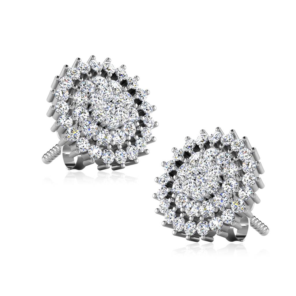 Iski Uski 925 Sterling Silver Aglow Stud Earrings